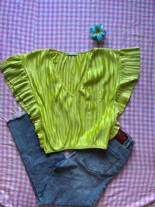 Zara V Neck Top