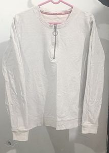 White Pullover Sweatshirt