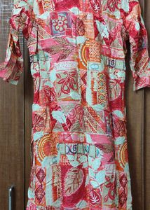New Floral Print Kurti With Pallazo Set(L)