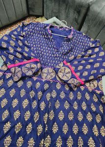 💙 Blue Anarkali  Gown