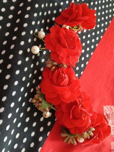 Red Rose Hair Accessory