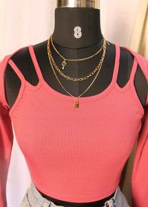 Trendy Cutout Long Sleeve Top