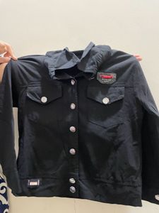 Black Button-Down Jacket