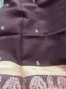 Cotton Saree with fabric work