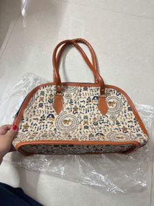 Tribal print leather Ethnic Handbag
