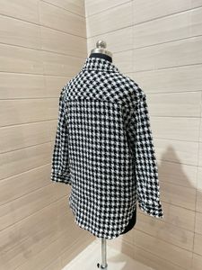 Pintresty Korean Imported Houndstooth Shacket