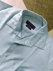 Knight Hood Slim Fit Light Blue Shirt