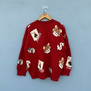 Red Patterned Sweater