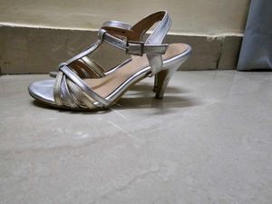 Silver &amp; Gold Strappy Heels
