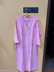 Baby Pink Colour Large Size Kurta