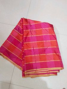 Pink Semi Silk Saree