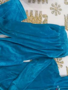 Blue Velvet Tracksuit Set