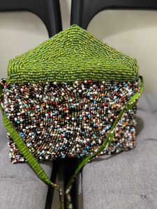 Beautiful Small Clutch With Imitation Beads