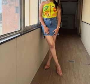 Floral Print Halter Top