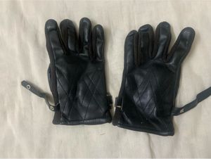 Black Leather Gloves