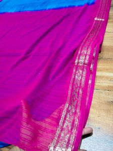 Blue &amp; Pink Saree