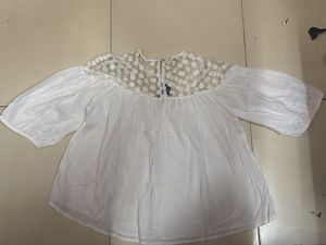 White Floral Lace Top