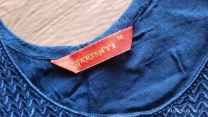 Blue Embroidered Kurta