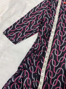 Patterned Tunic Top Stretchy
