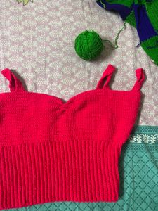 Pink Crochet Top