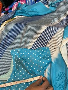 blue saree with blouses