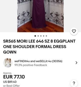 Elegant One-Shoulder Gown