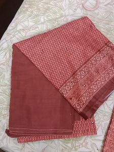 Beautiful Cotton Silk Unstitched Suit