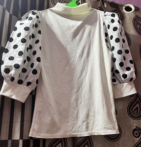 Polka Dot Sleeve Top