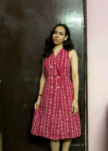 Vintage Style Floral Print Dress