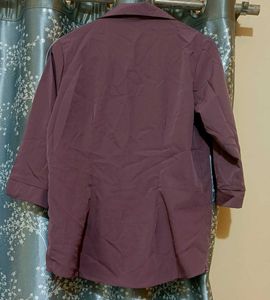 Vintage Style Plum Blouse