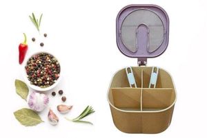 Spices &amp; Dry fruits Box with 2 Spoons Set