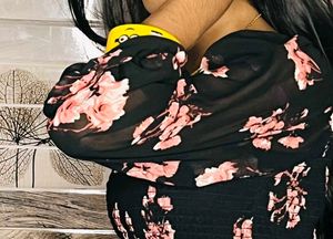 Floral Print Sheer Sleeve Top