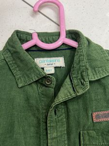 Cute Green Corduroy Shirt 👔
