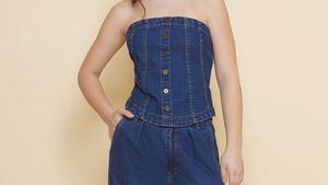 Denim Tube Top