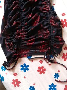 Red And Black Bodycon Dress Mini
