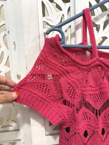 Pink Crochet Top C