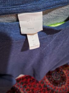 h&amp;m Blue Relaxed Fit Sweatshirt