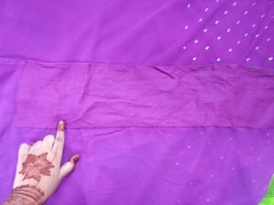 Purple Saree With Readymade Blouse And Freebies