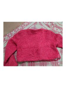 korean Pink Knit Cardigan