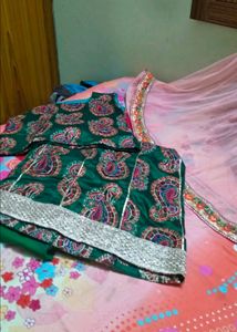 3 Piece Anarkali Shrug Suit