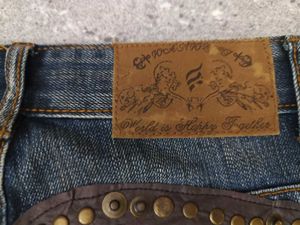 Y2k/punk Studded Skater Straight Fit Jeans