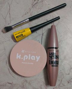 Eyeliner & Mascara & Blush & Brush