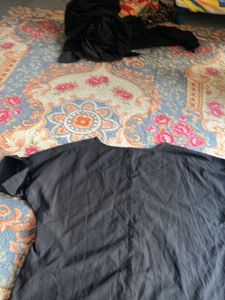Black Boxy Tunic Top