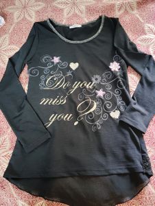 Girls Top On Jeans