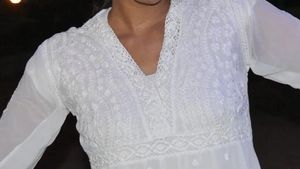 Elegant White Short Kurti