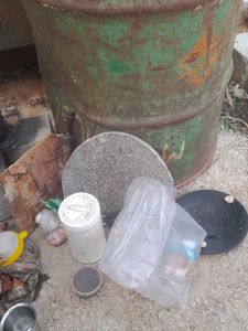 Grinding Stone and Rustic Decor