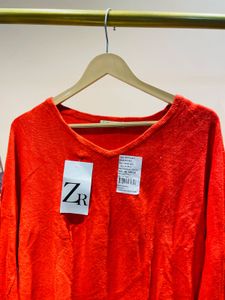 Orange Long Sleeve Top