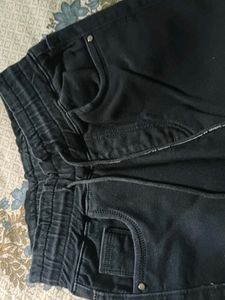 Black Cargo Joggers