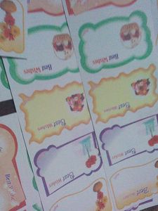 Name Slip For Gift Packing