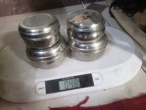 4 Stainless Steel Tiffins
